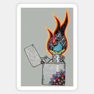 Lighter Landscape Sticker